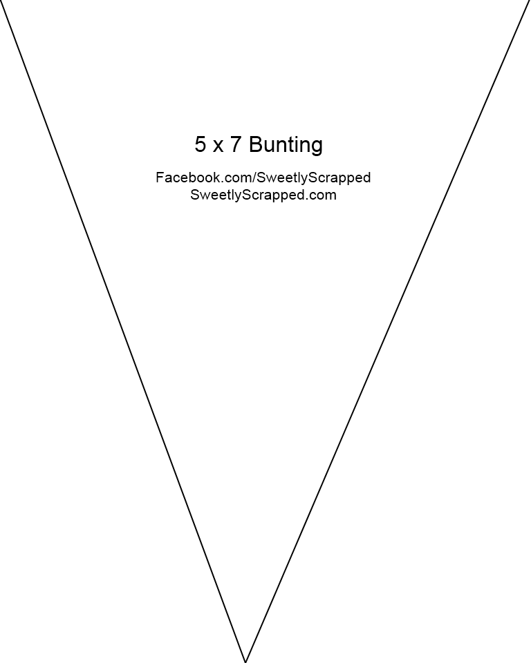 Free printable bunting template