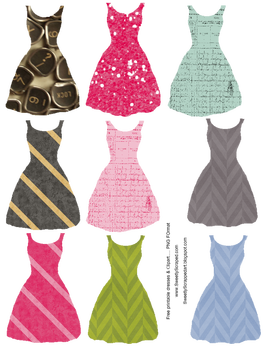 Dresses - Sweetly Scrapped 's Free Printables,Digi's and Clip Art